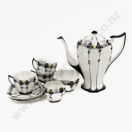 Shelley Art Deco Part Coffee Set