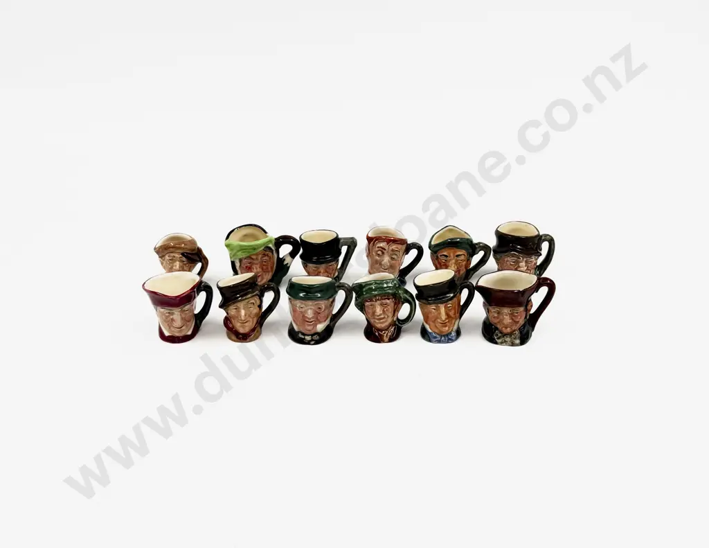 RD Set of Twelve Tiny Character Jugs Image 1++