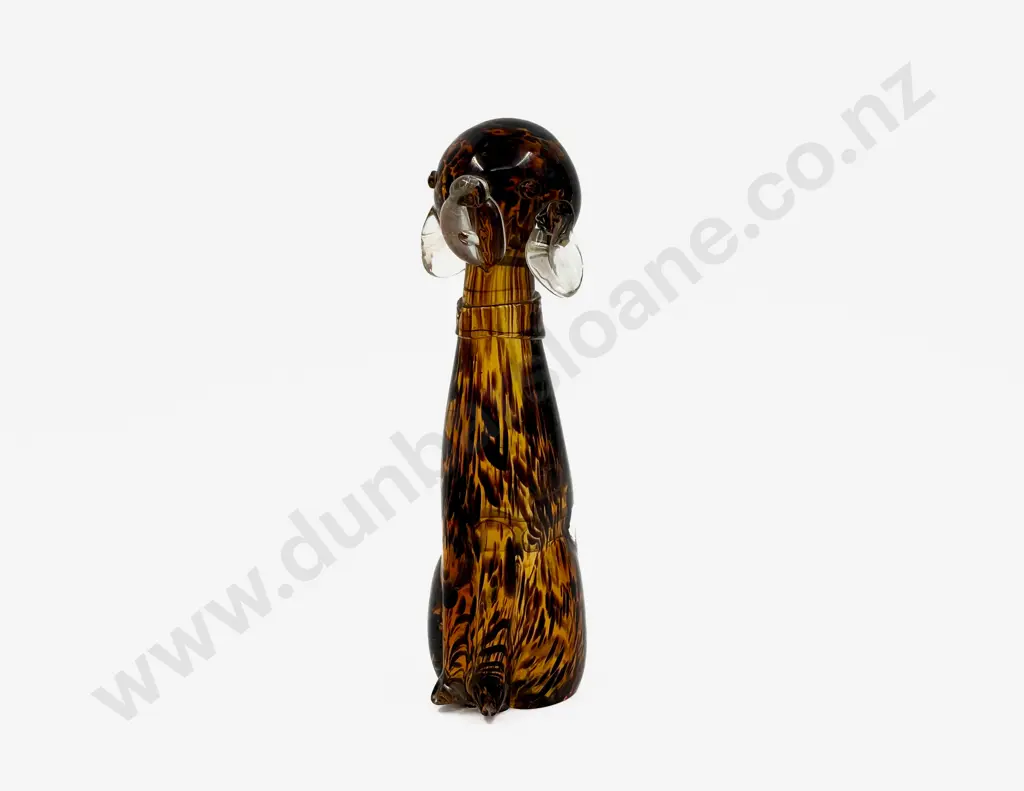 Murano Glass  Tinted Tortoiseshell Dog Image 1++