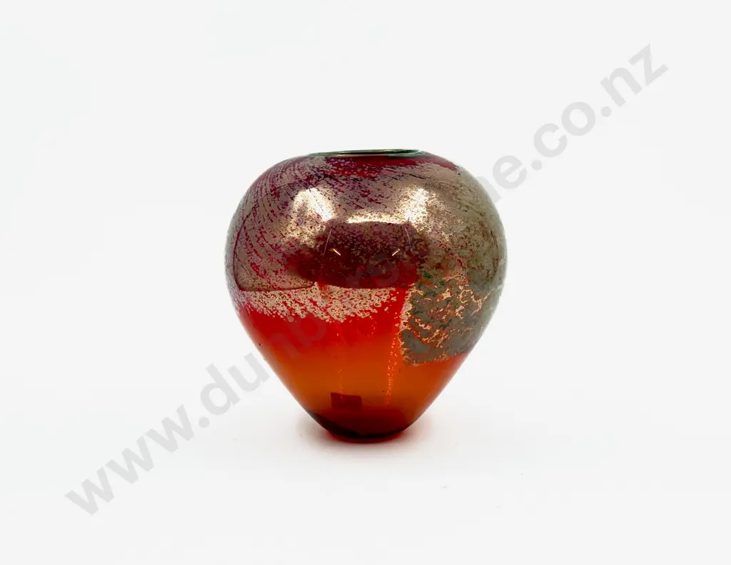 Chuck Simpson "83 Studio Glass Vase Image 1++
