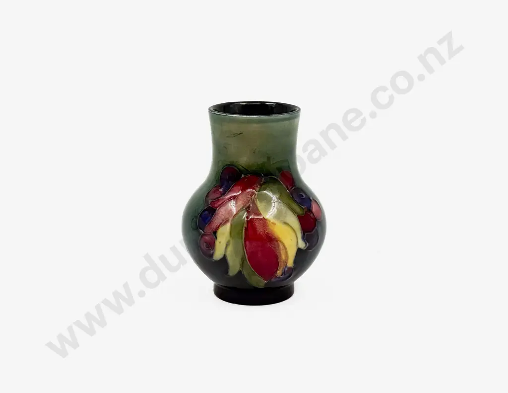 Signed Walter Moorcroft C1940 Autumn Leaf Pattern Posy Vase Image 1++