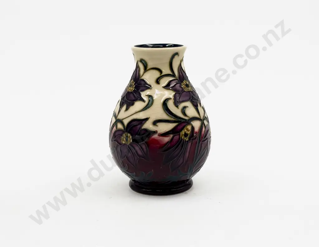 Boxed Moorcroft C2000 Modern Floral Pattern Vase Image 1++