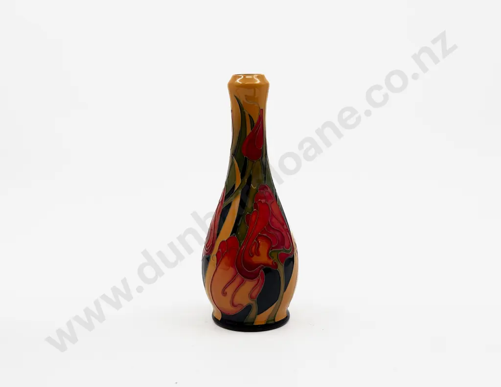 Boxed Moorcroft C2008 Modern Floral Pattern Vase Image 1++