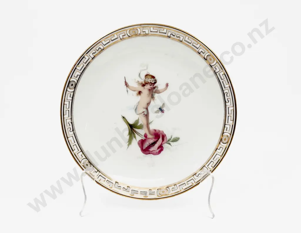 Pair Mid to Late C19th Mintons Dessert Plates Image 1++