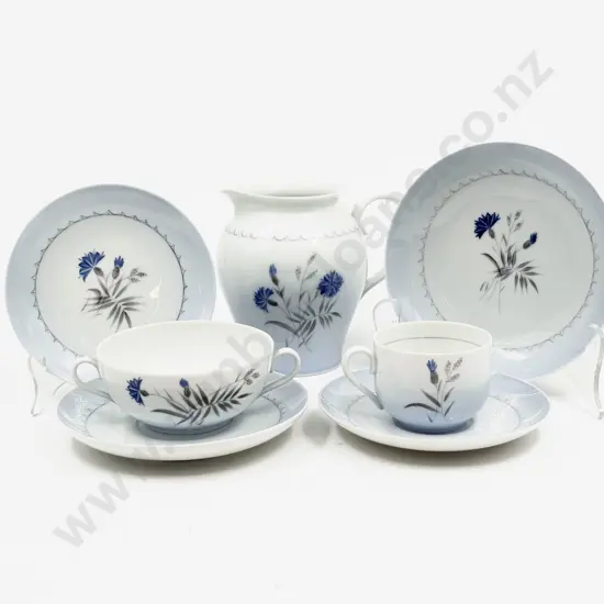 BIng & Grondahl of Copenhagen Denmark Cornflower Pattern Dinner Set