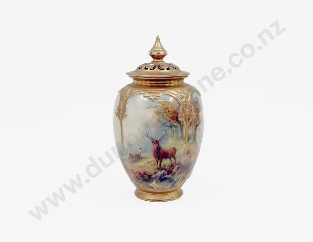 Royal Worcester Vase With Cover Image 1++