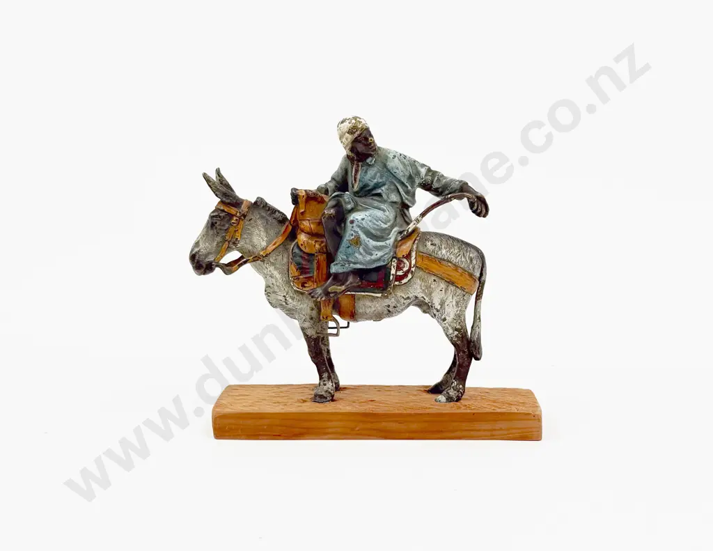 Austrian Cold Painted North African Trader on Donkey Image 1++