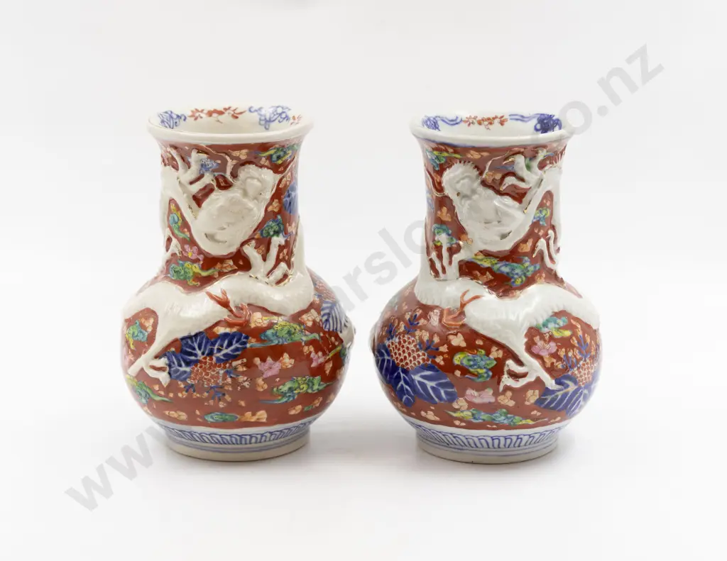 Pair Imari Vases Image 1++