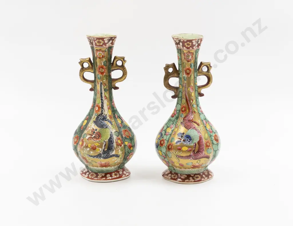 Pair Chinese Specimen Vases Image 1++