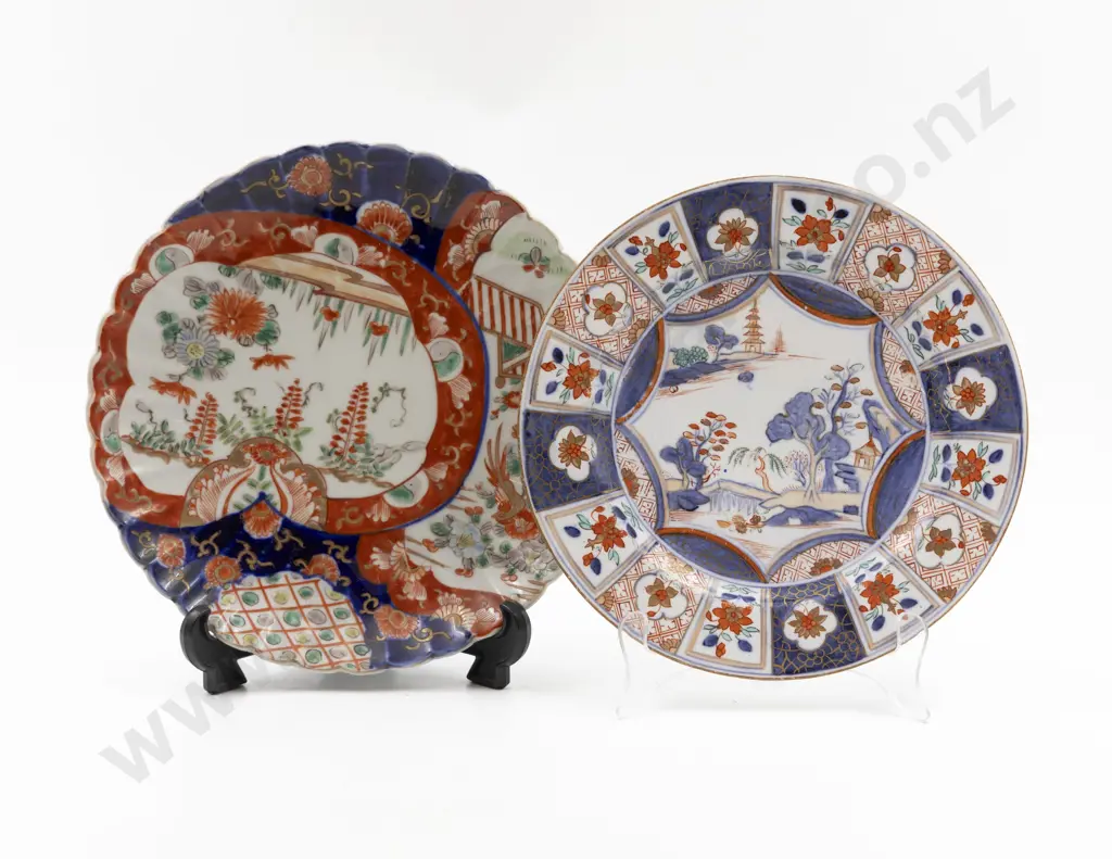 Two C19th Imari Plates Image 1++