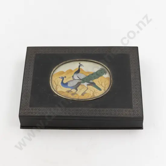 Indian Blued Steel Desk Box