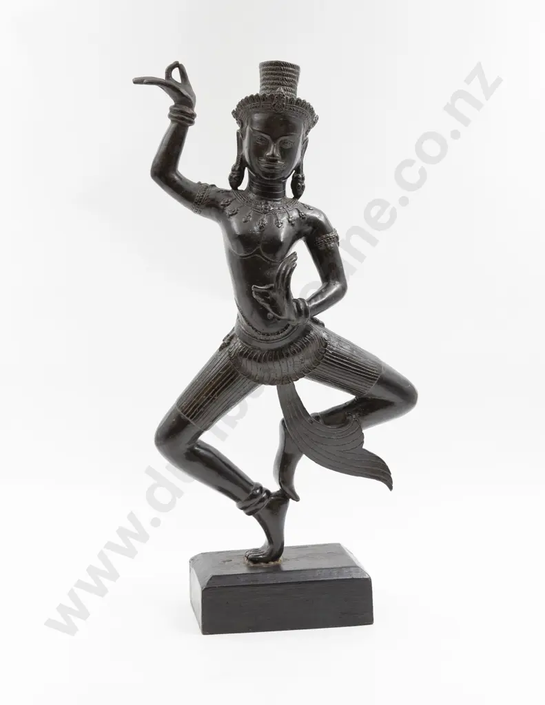 Late C18th Apsara Bronze Celestial Dancer Figure Image 1++