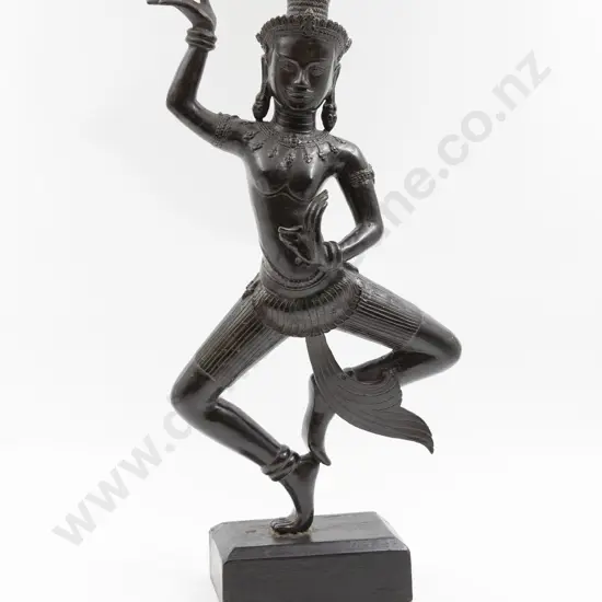 Late C18th Apsara Bronze Celestial Dancer Figure