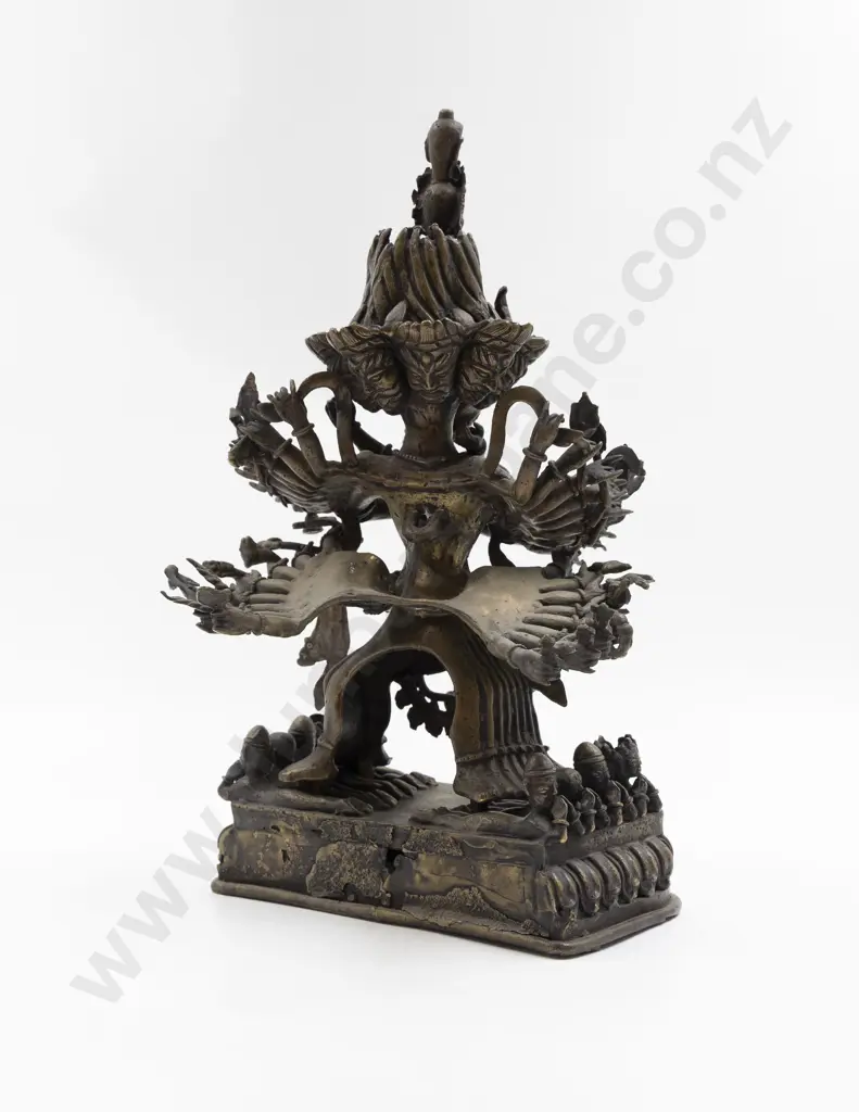 Late C18th - Early C19th Asian Bronze God Possibly Yamantaka Image 1++