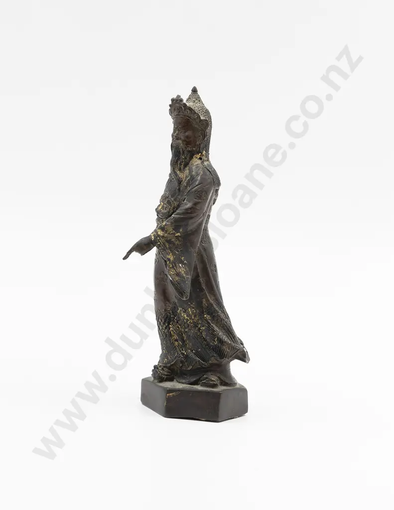 Chinese Qing Dynasty Bronze Figure of Guan Yu Image 1++