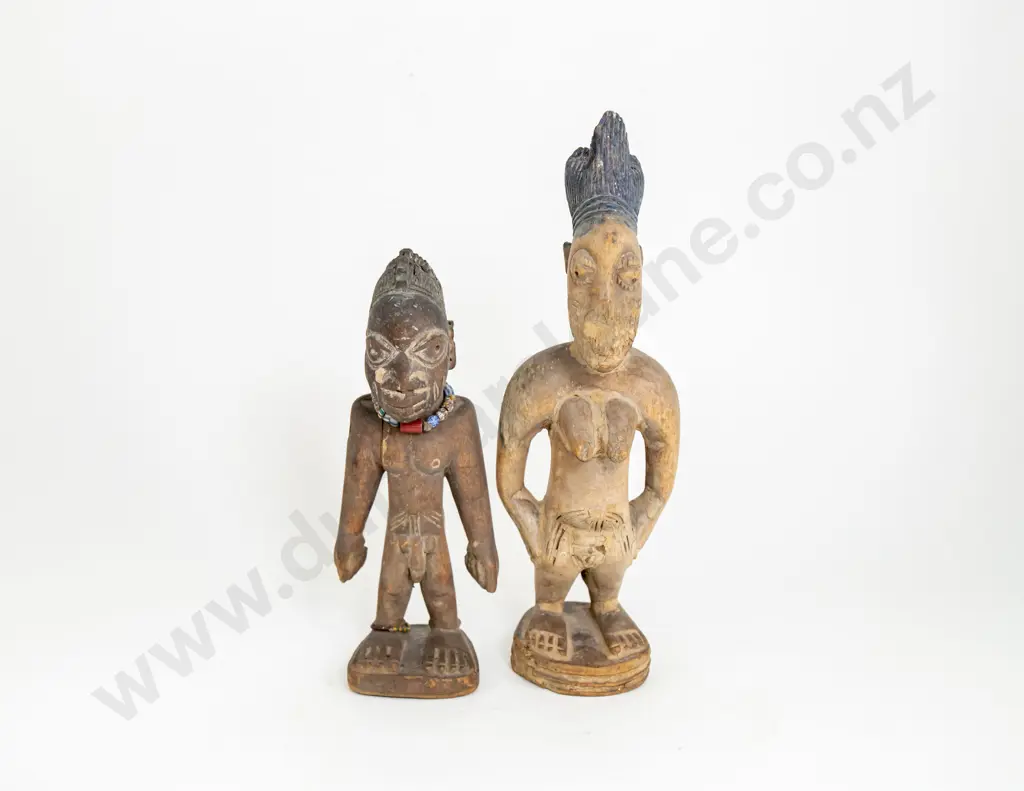 Male And Female Ibeji Figures Image 1++