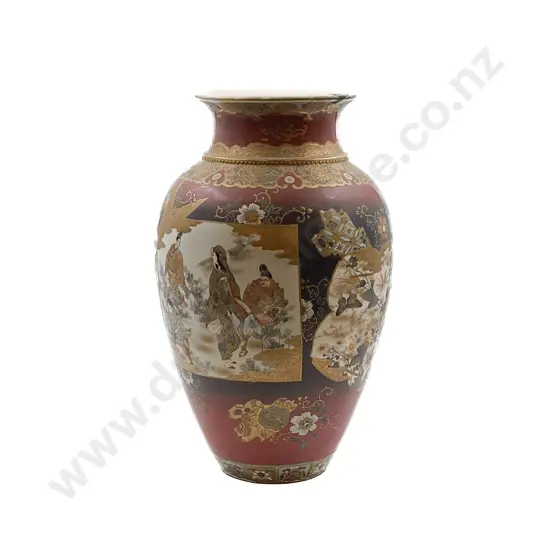 Late C19th Satsuma Export Ware Mantel Vase