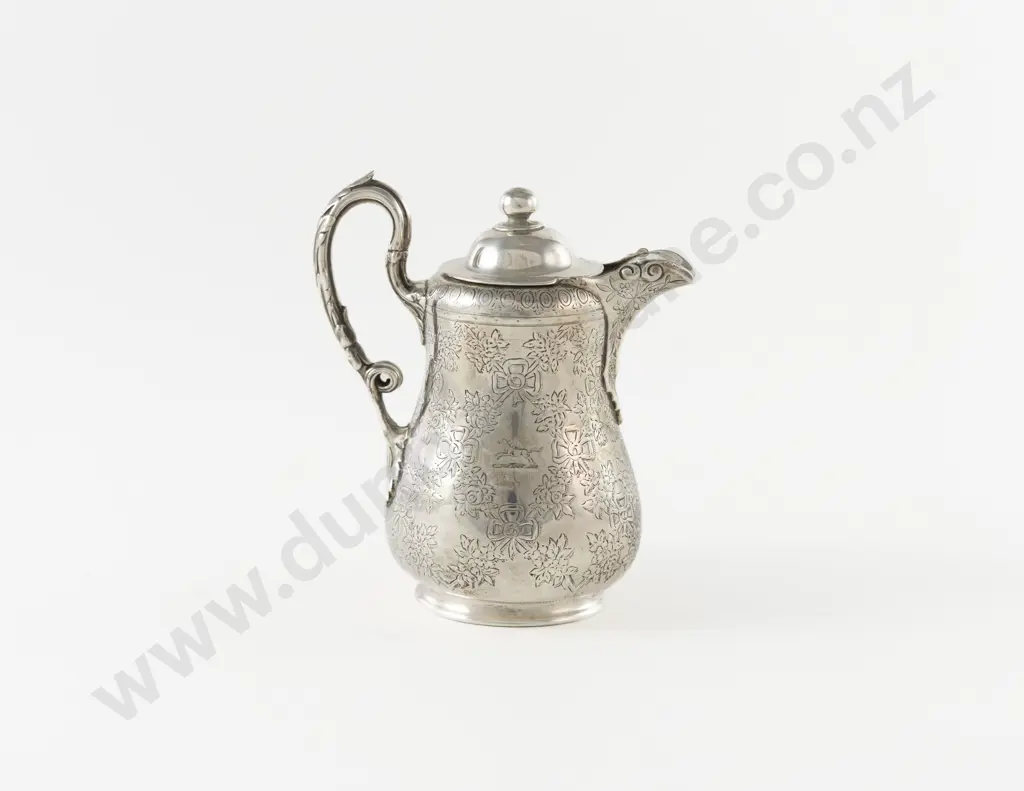 Vict S/S Lidded Cream Jug Image 1++