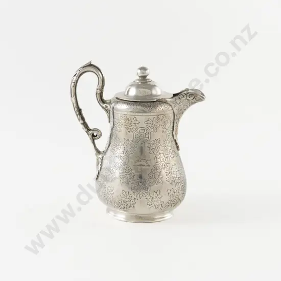 Vict S/S Lidded Cream Jug