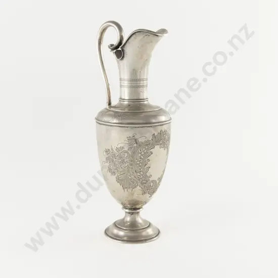 Late C19th Danish Silver Wine Ewer