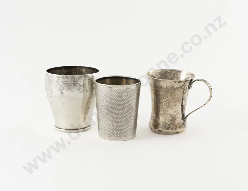 .835 Silver Christening Mug Image 1++