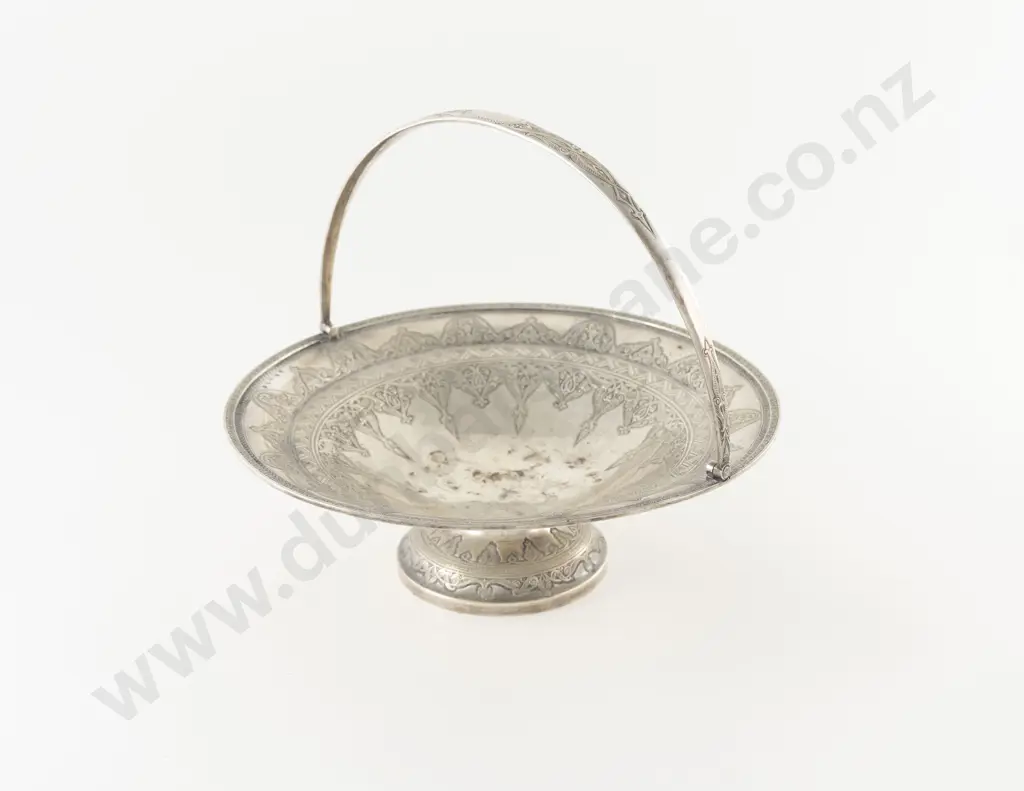 Vict Scottish S/S Cake Basket Image 1++