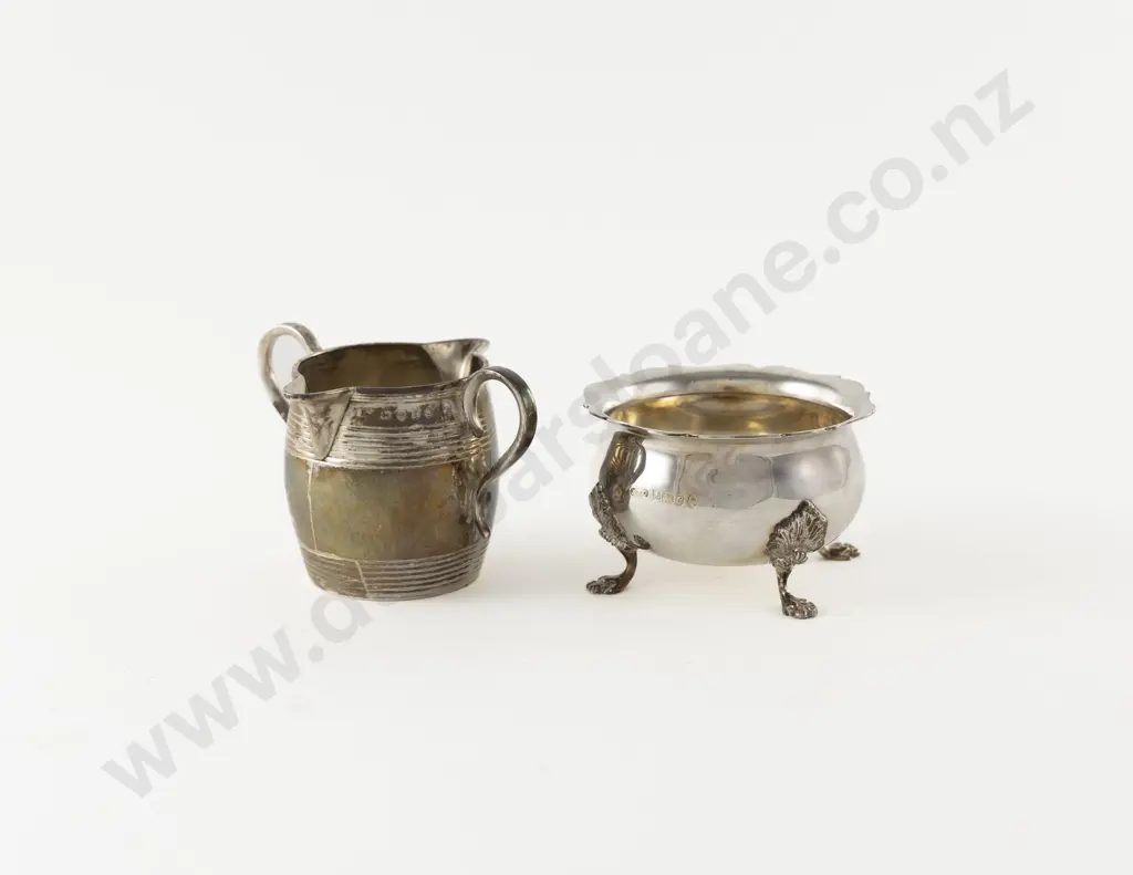 Wm IV S/S Double Lipped Cream Jug Image 1++