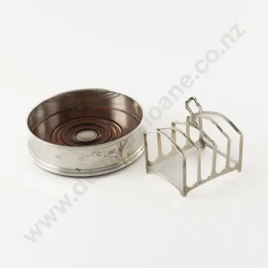 Modern S/S Wine Coaster & S/S Toast Rack