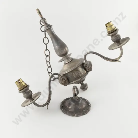 Edwardian S/P 3 Branch Ceiling Light