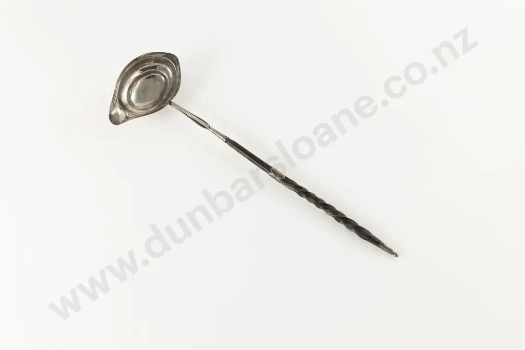 Geo III S/S & Whalebone Handled Punch Ladle Image 1++