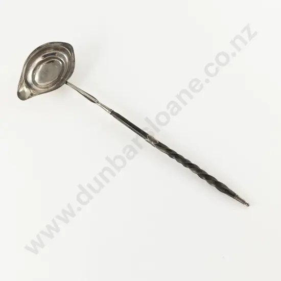 Geo III S/S & Whalebone Handled Punch Ladle