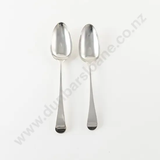 A Near Pair Of Geo III S/S Tablespoons