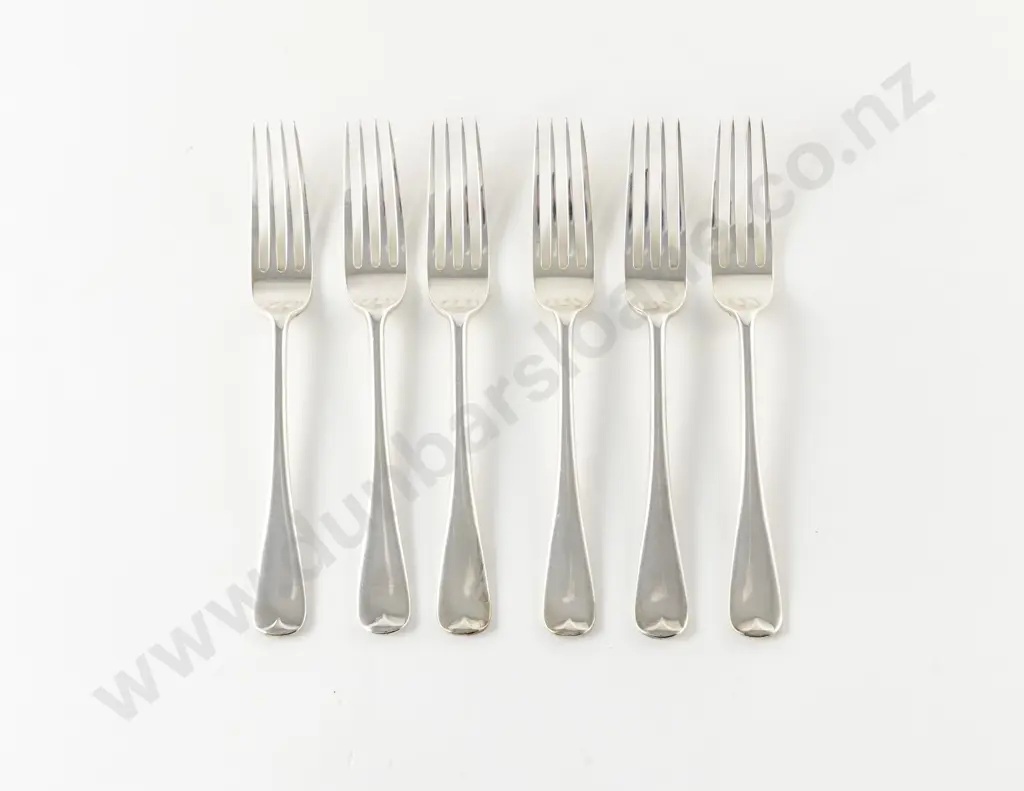 Set 6 Vict S/S Dessert Forks Image 1++
