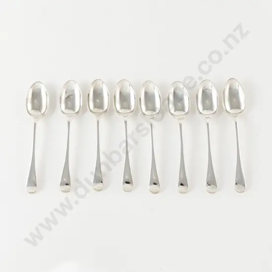 Set Of 8 Edw VII S/S Coffee Spoons