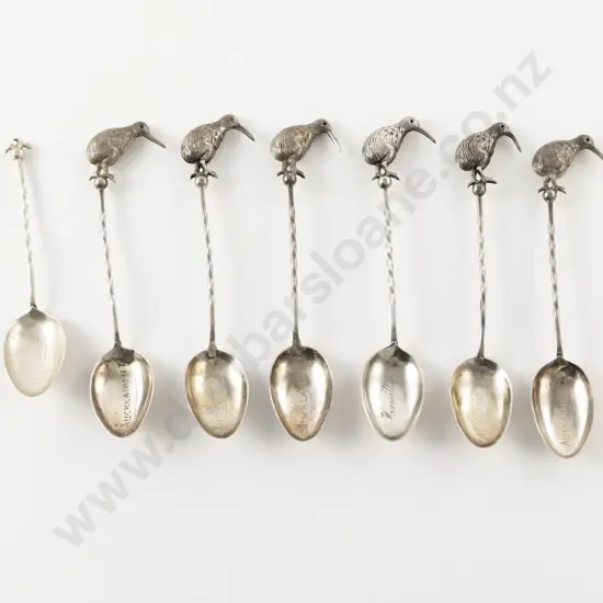 Set Of 6 S/S Kiwi Top Teaspoons