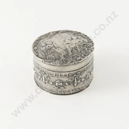 Continental .930 Silver Jewellery Box