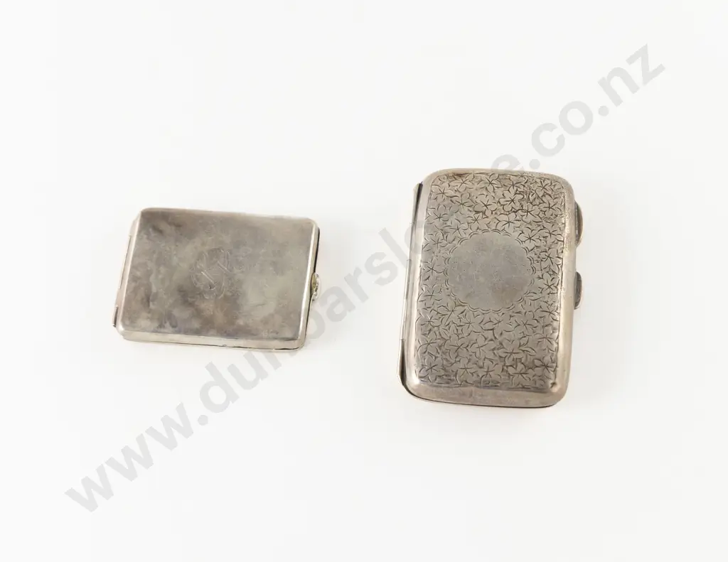S/S Cigarette Case & Match Holder Image 1++