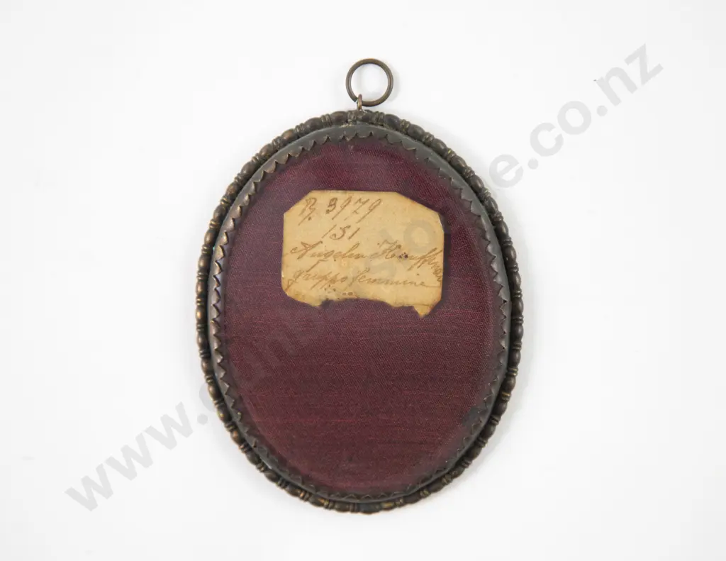 Late C19th Portrait Miniature Classical Scene in the Manner of Angelica Kauffman Image 1++