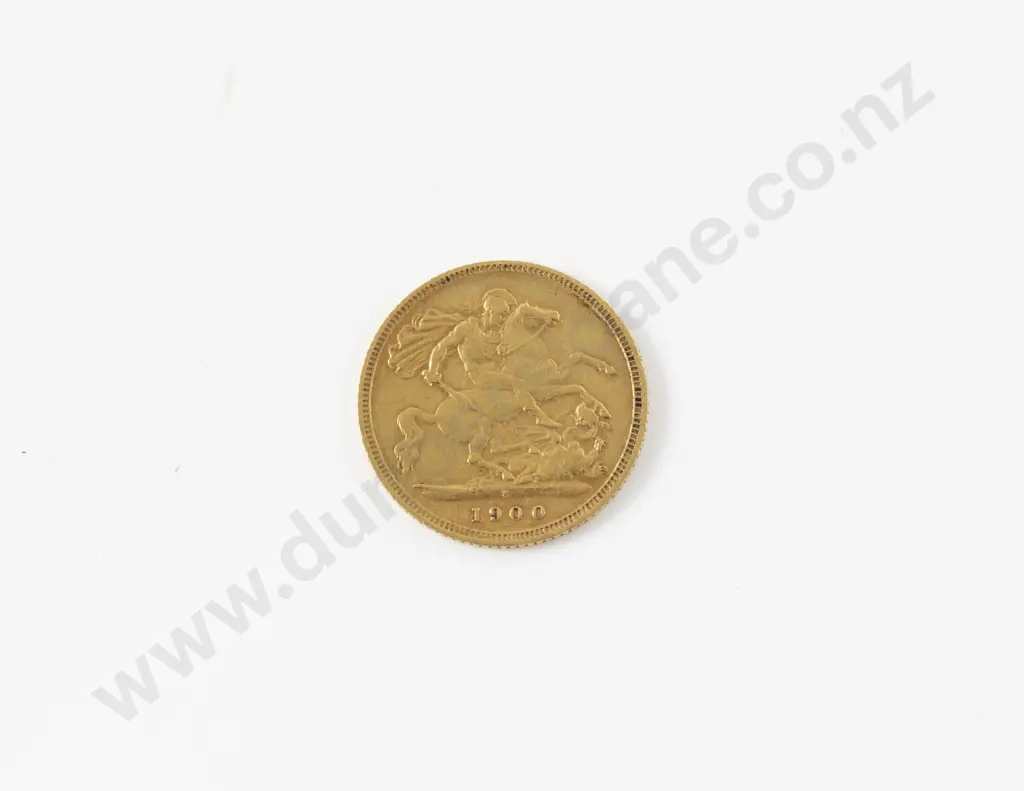 1900 Half Gold Sovereign Image 1++