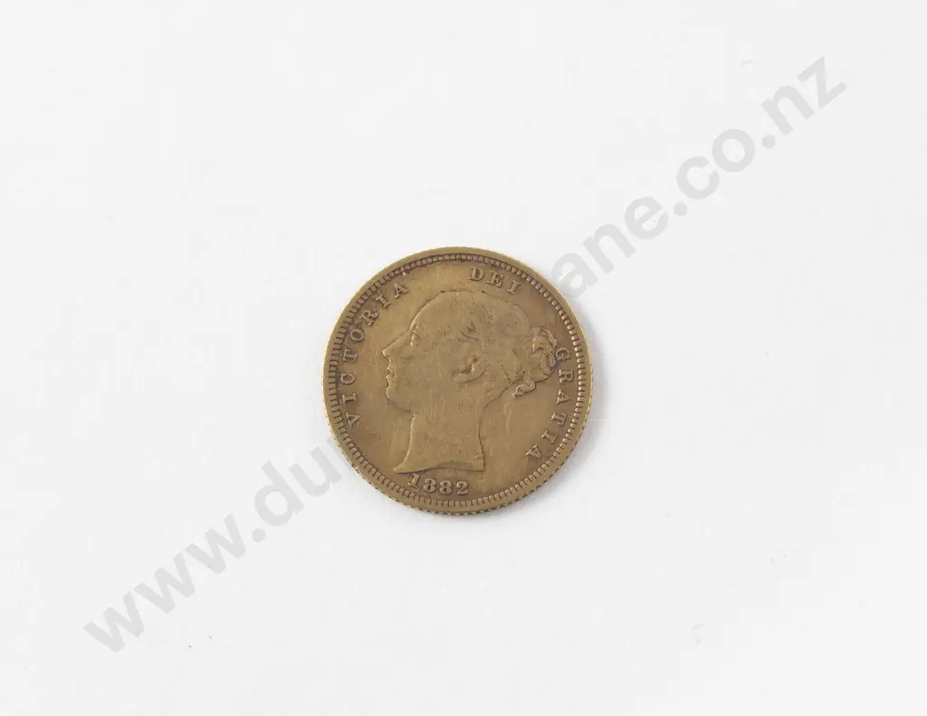1882 Gold Half Sovereign Image 1++