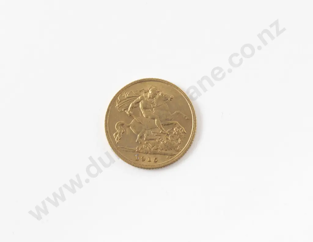 1915 Gold Half Sovereign Sydney Mint Image 1++