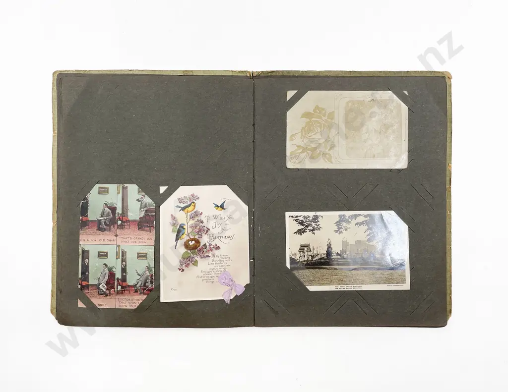 Two Edwardian Postcard Albums Image 1++