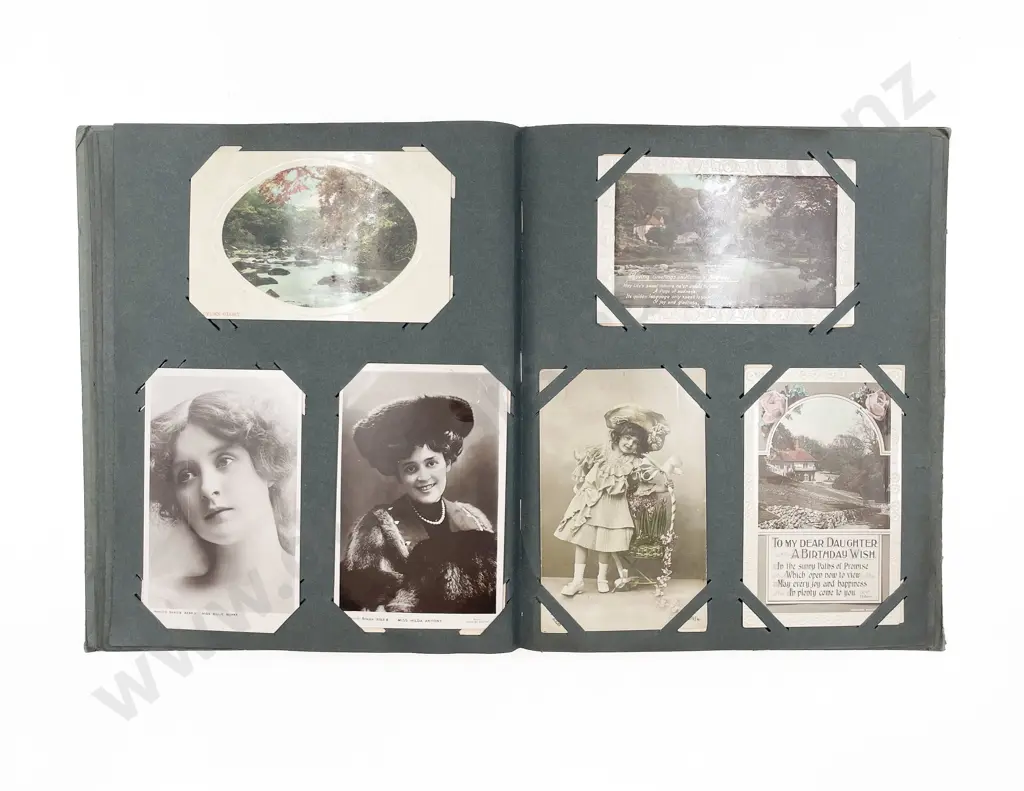 Two Edwardian Postcard Albums Image 1++