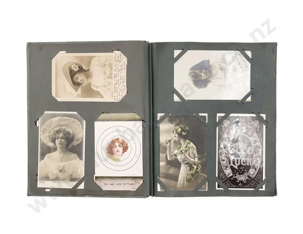Two Edwardian Postcard Albums Image 1++