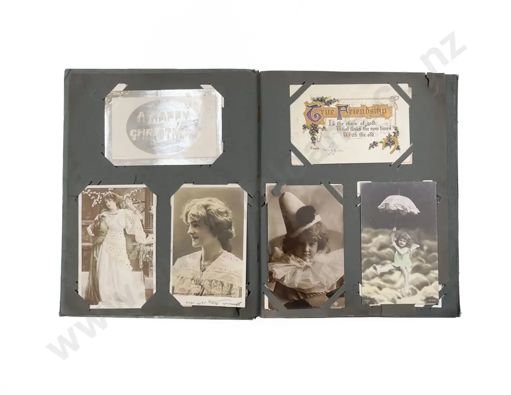 Two Edwardian Postcard Albums Image 1++