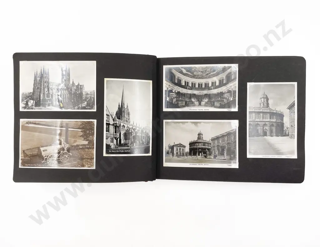 Mid c20th Postcard Album Mainly UK Black & White Image 1++