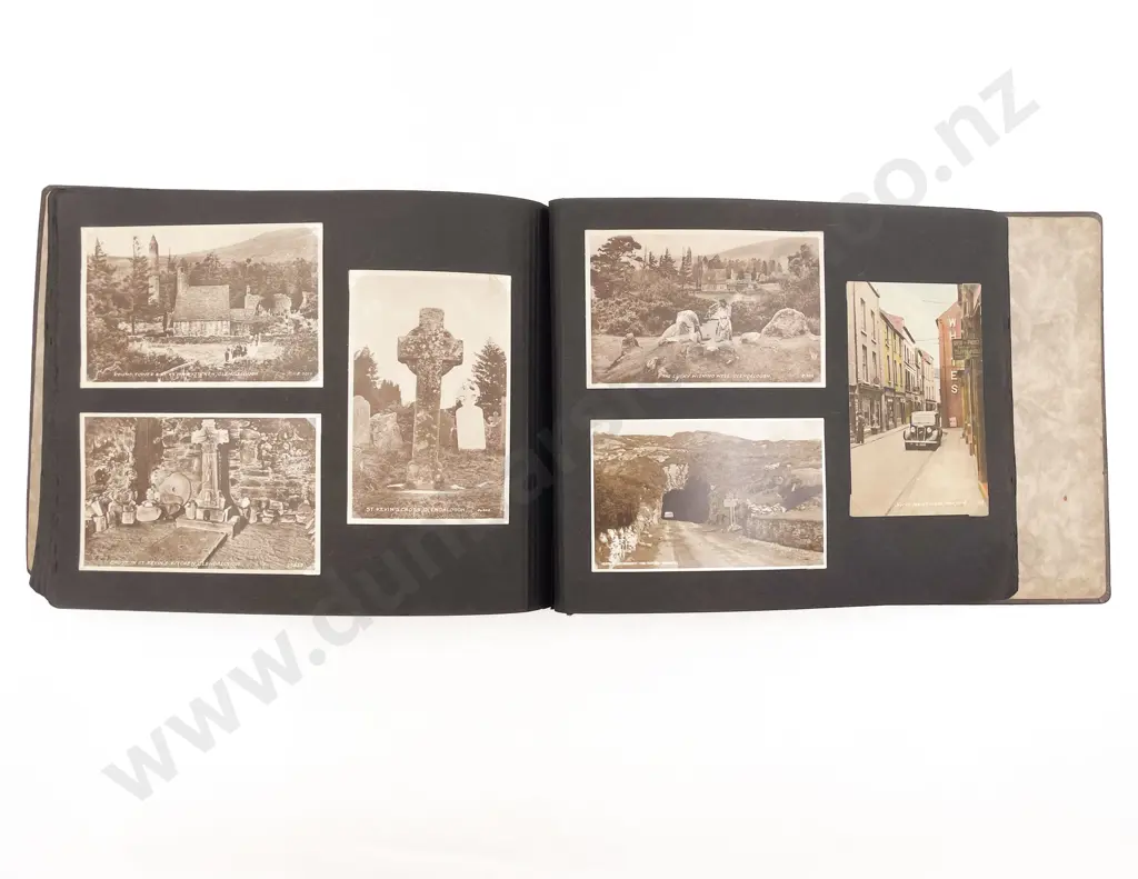 Mid c20th Postcard Album Mainly UK Black & White Image 1++