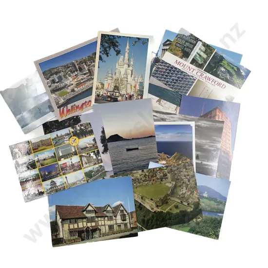 Quantity Mixed Vintage & Modern NZ & World Postcards