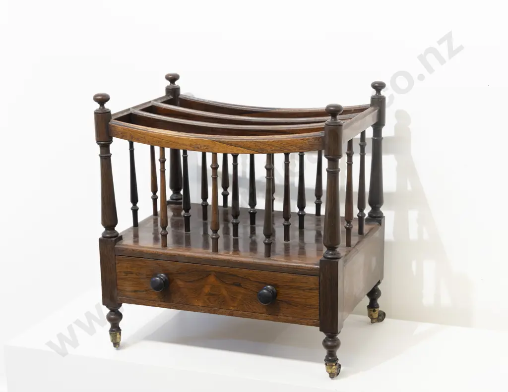 C19th Rosewood Three Division Canterbury Image 1++