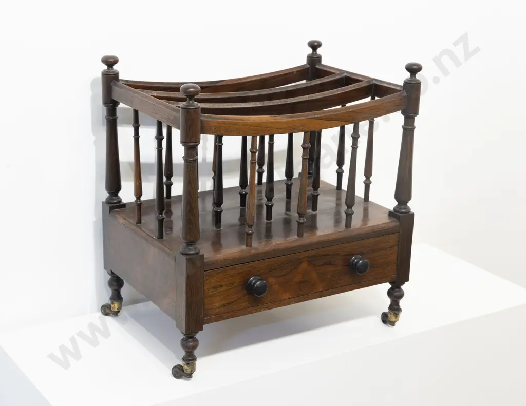 C19th Rosewood Three Division Canterbury Image 1++